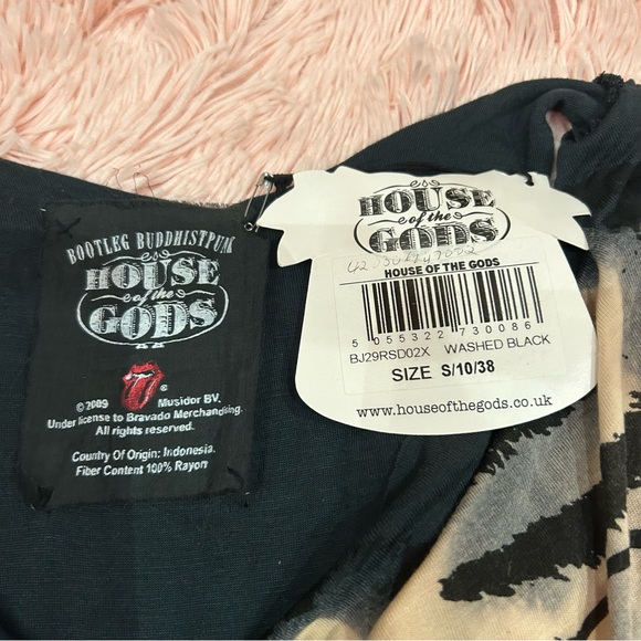 NWT Vintage House of the God Rolling Stone mini dress. Size Small - Picture 5 of 7